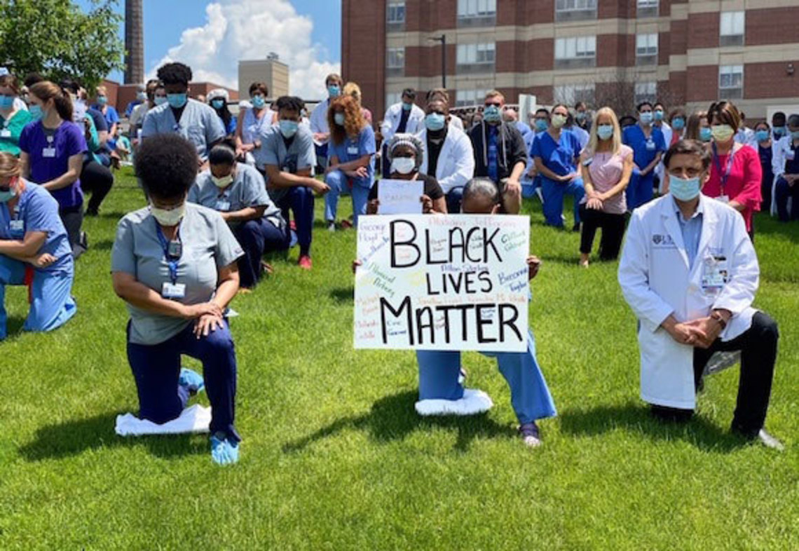Image: White Coats for Black Lives Demonstration